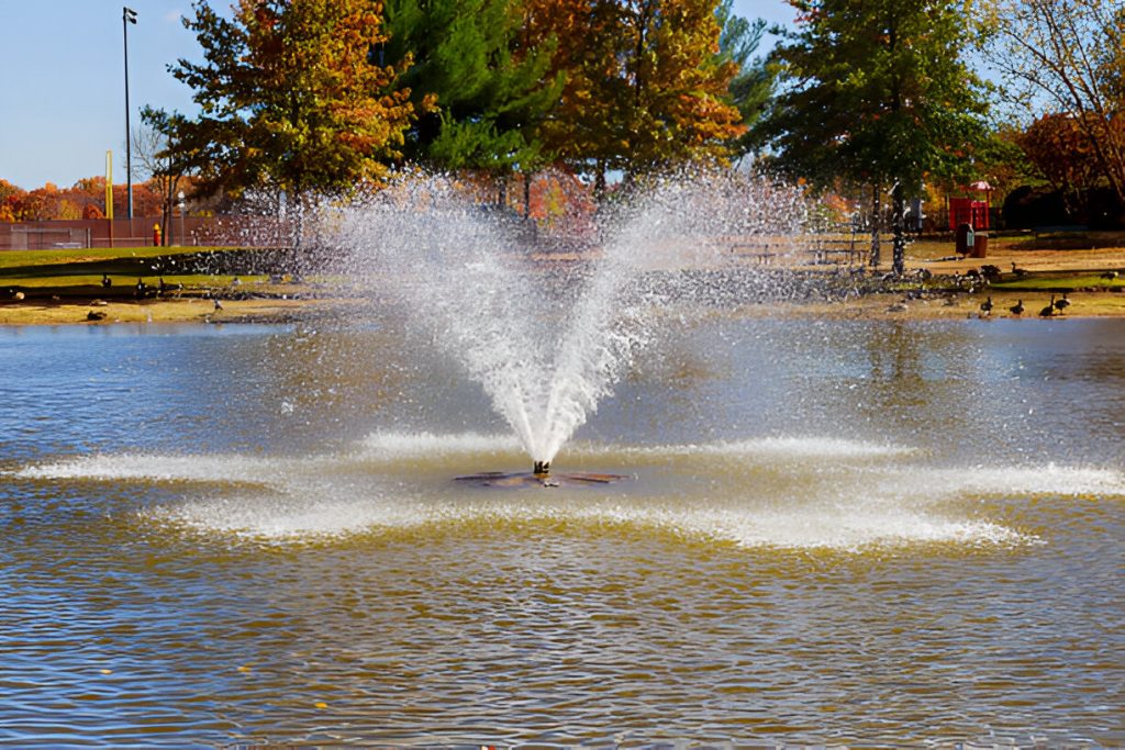 lake fountain