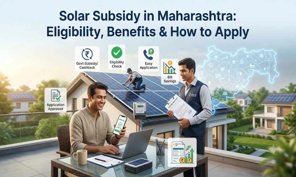 Solar Subsidy in Maharashtra: Eligibility, Benefits & How to Apply